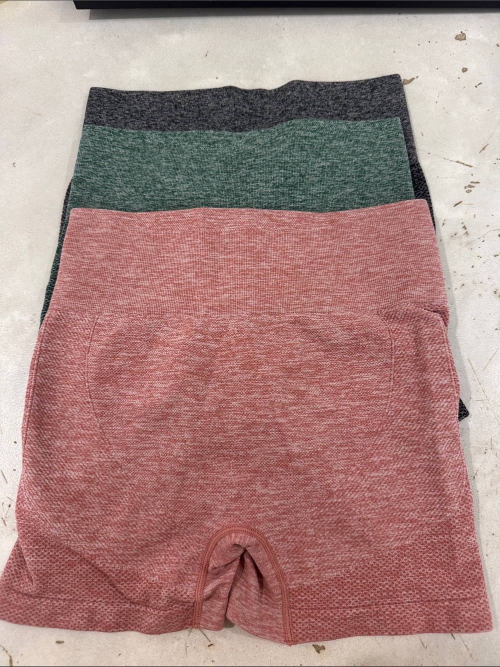 Women’s Seamless High-Waist Biker Shorts - Pink, Green, Gray